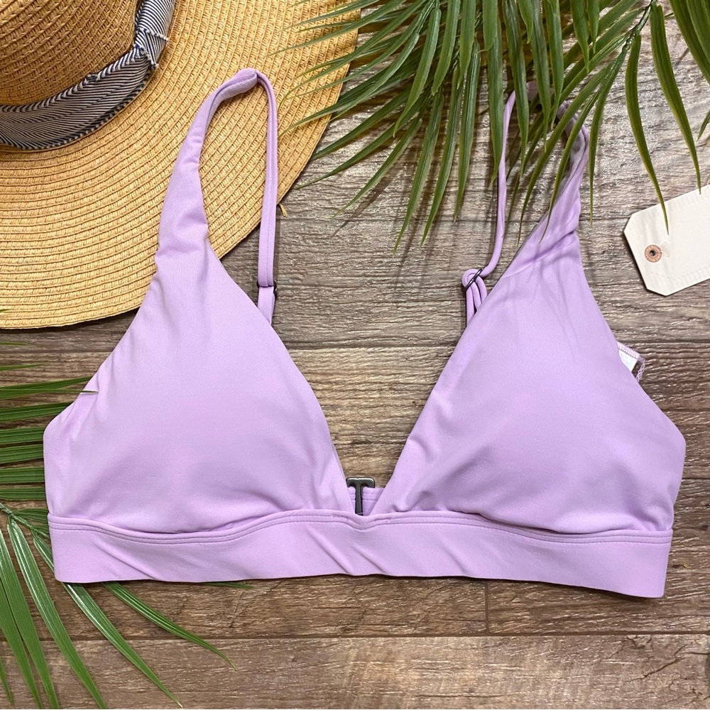 Billabong • Banded Tall Triangle Bikini Top in Lovely Lilac